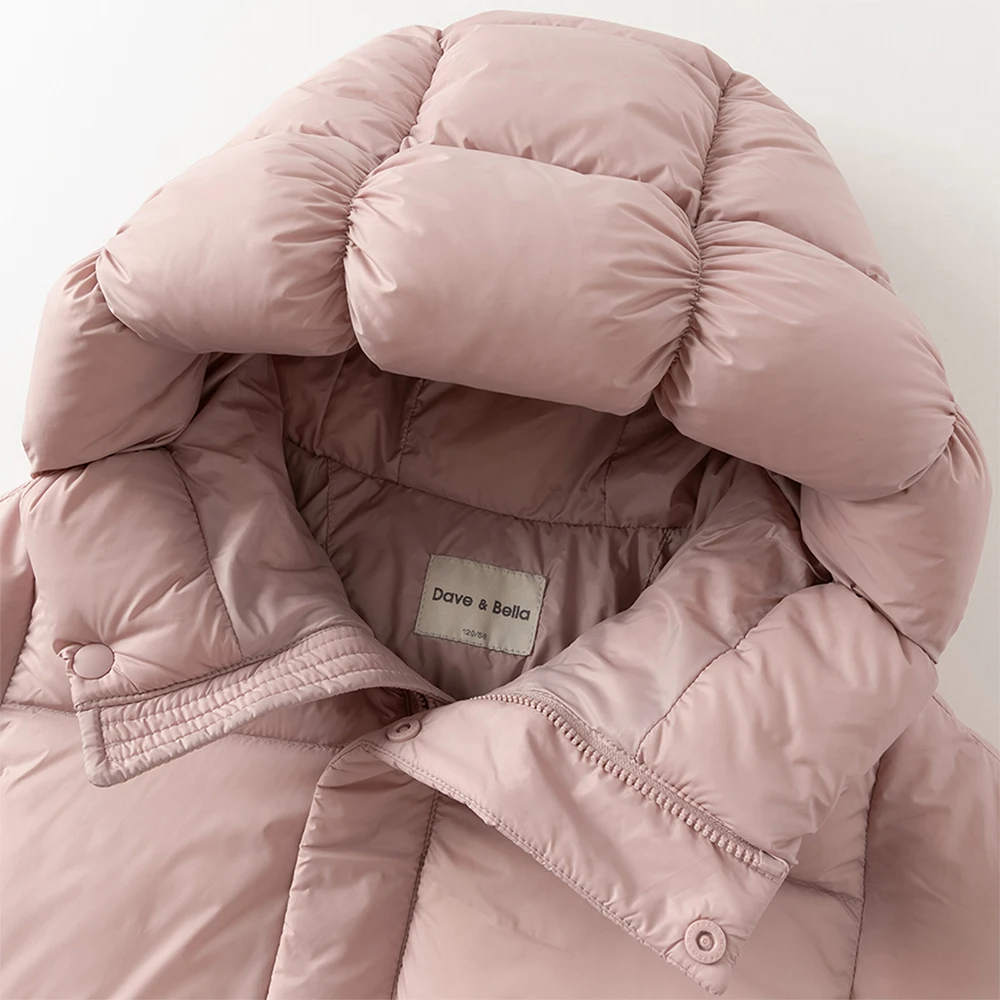 Dave Bella Girls Boys Thicken Down Parka Jacket Hooded Children Winter Warm Down Coats Windproof Outwear Clothes DK4254042