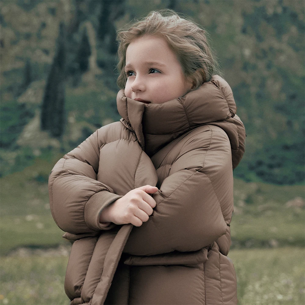 Dave Bella Girls Boys Thicken Down Parka Jacket Hooded Children Winter Warm Down Coats Windproof Outwear Clothes DK4254042