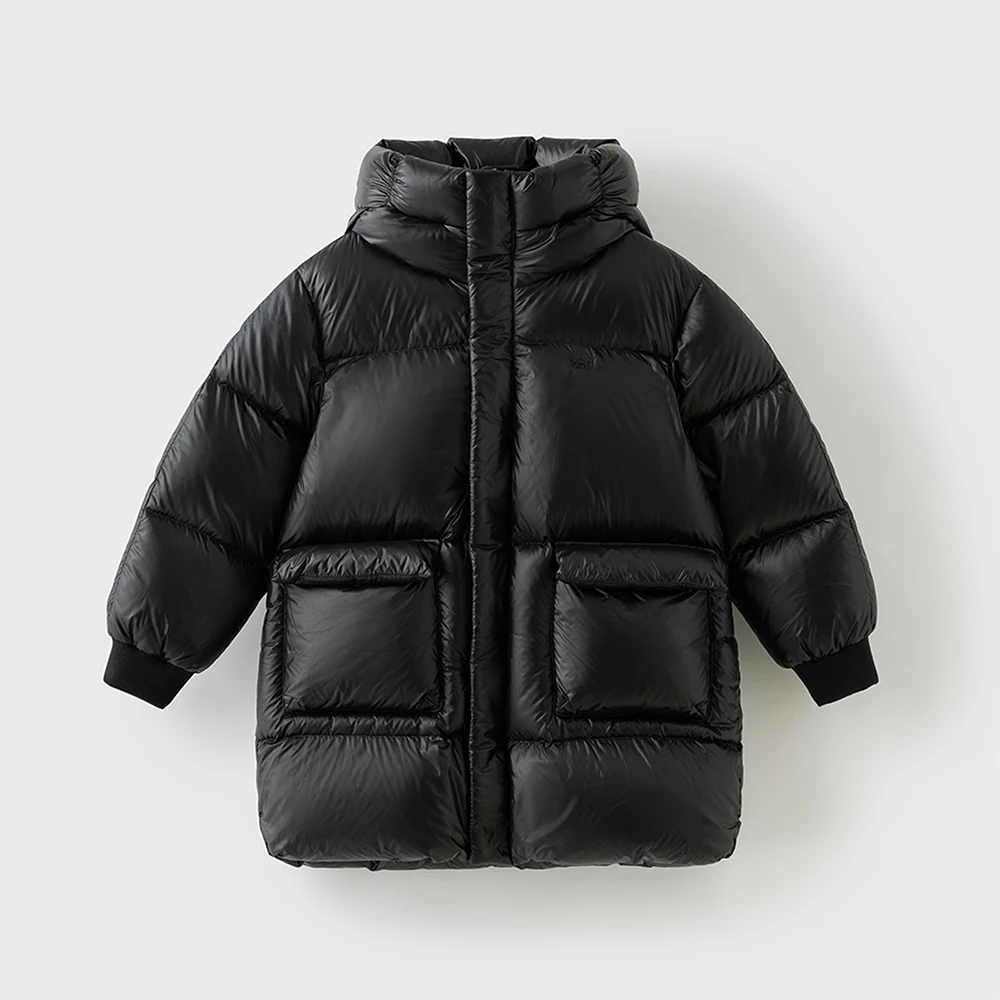 Dave Bella Girls Boys Thicken Down Parka Jacket Hooded Children Winter Warm Down Coats Windproof Outwear Clothes DK4254042