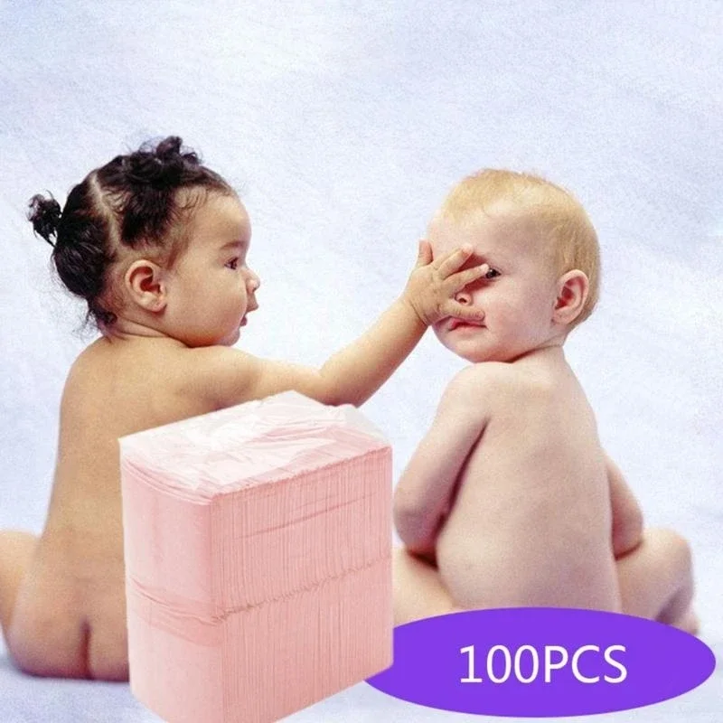J15U Non-woven Baby Infant Travel Home Breathable Urine Mat Cover Changing Soft Pad