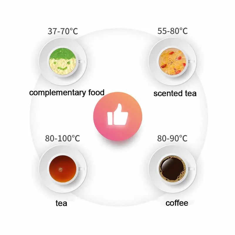 1.3L Electri Multifunctional Baby Thermostatic Milk Kettle Preparation Temperature Control Health Tea Pot and Water Boiling