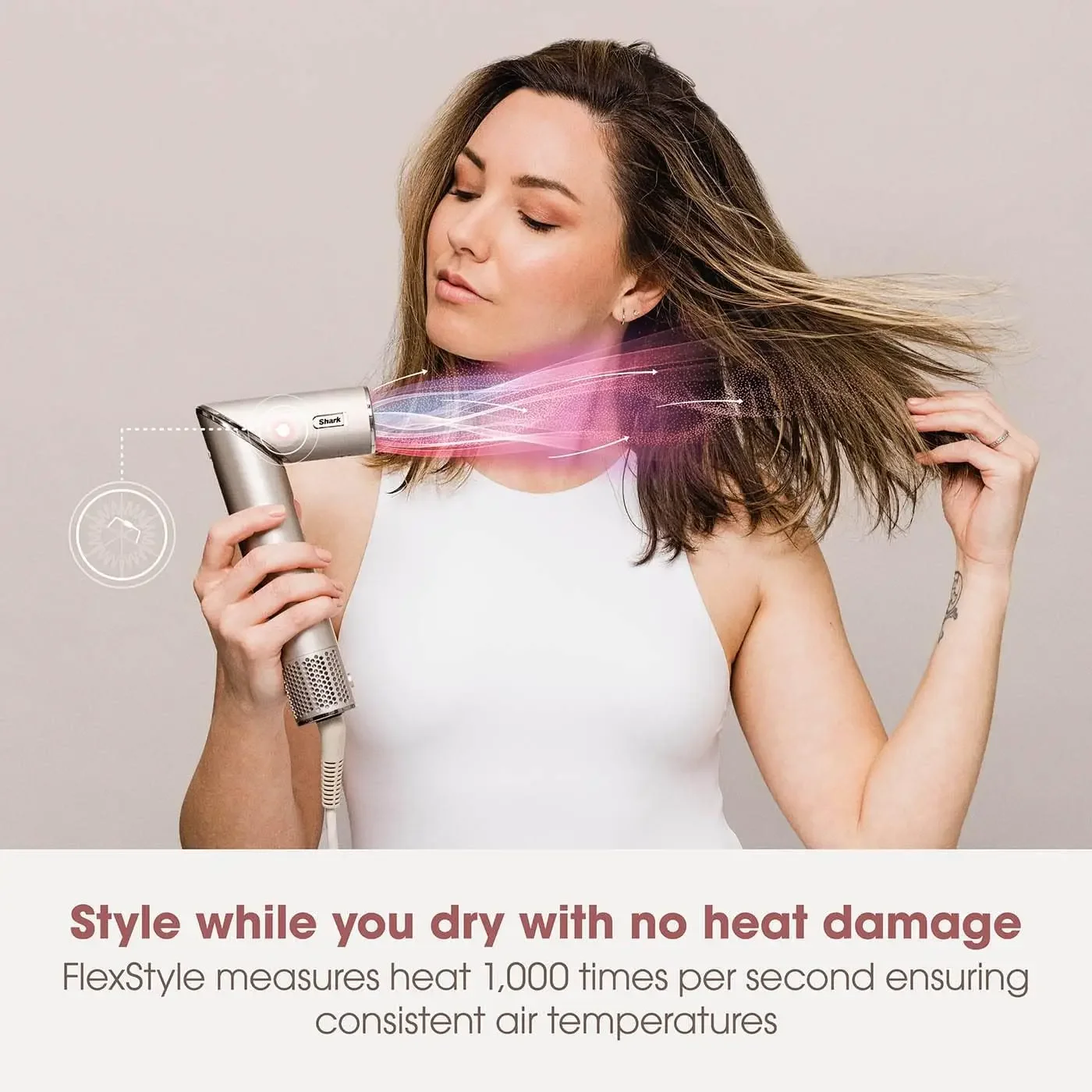 Shark Flexstyle HD430 Negative Ion Hair Dryer 5-in-1 Multi-function Automatic Hair Curler Hair High-speed Hair Dryer