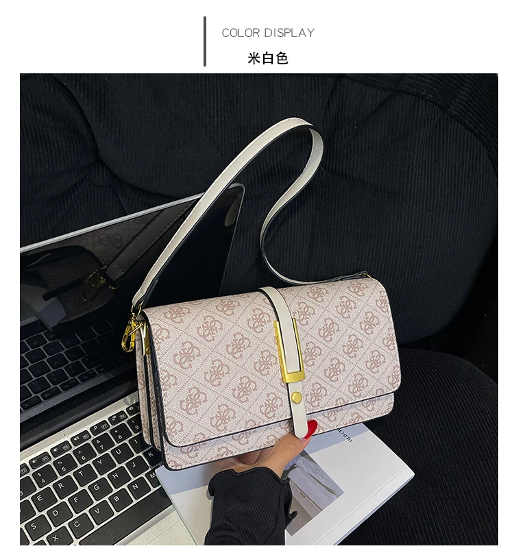 Luxury trendy women's crossbody bag, high-quality handheld fashionable shoulder bag inspired by Parisian designer