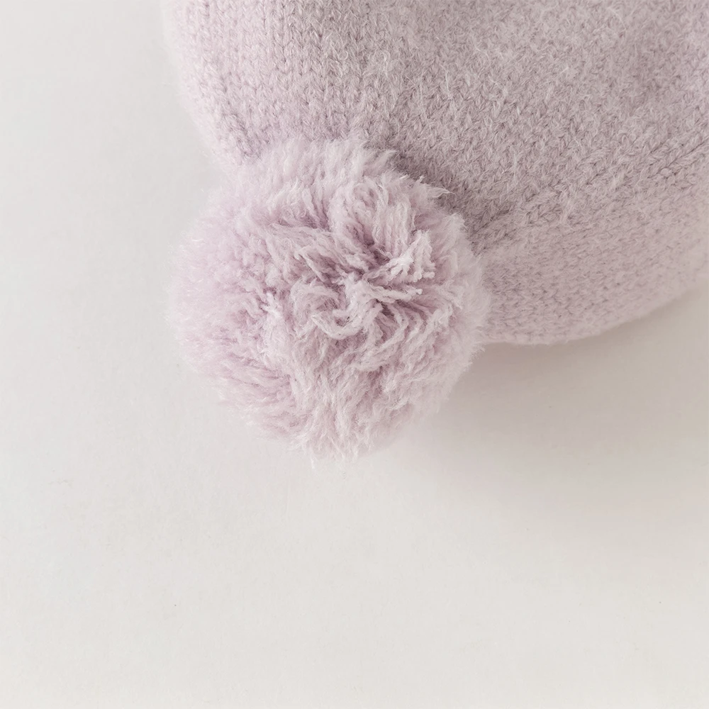 Dave Bella Girls Hat Winter Autumn Baby Kids Cute Ear Protection Soft Thickened Cap Newborn Bonnet Children Casual Hat DB4254068
