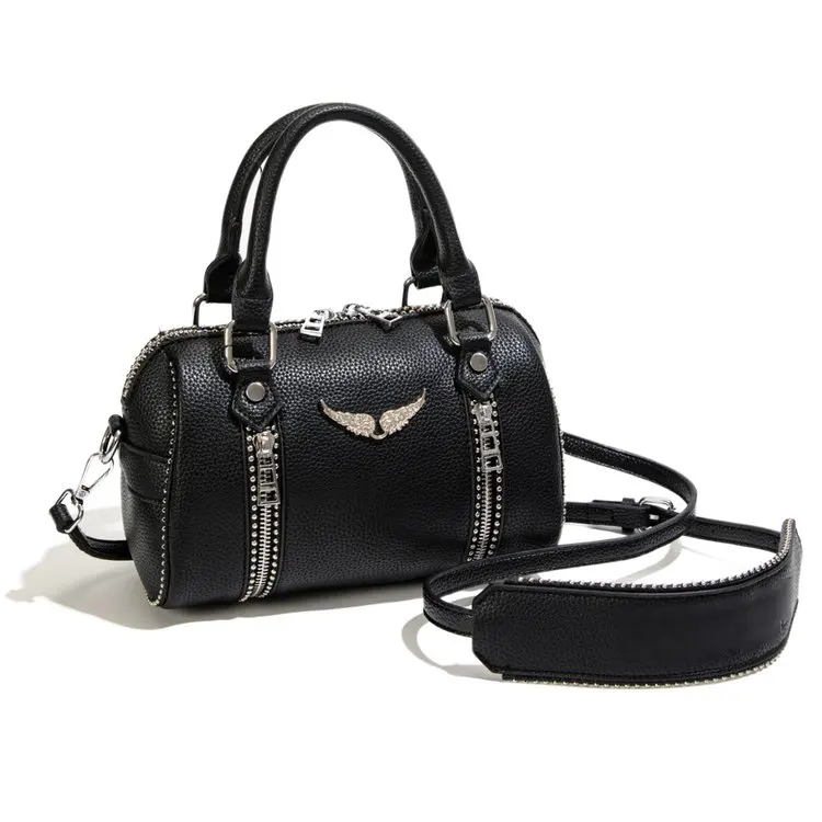 Famous design zipper women's crossbody bag, fashionable women's chain shoulder bag, modern trendy style handbag
