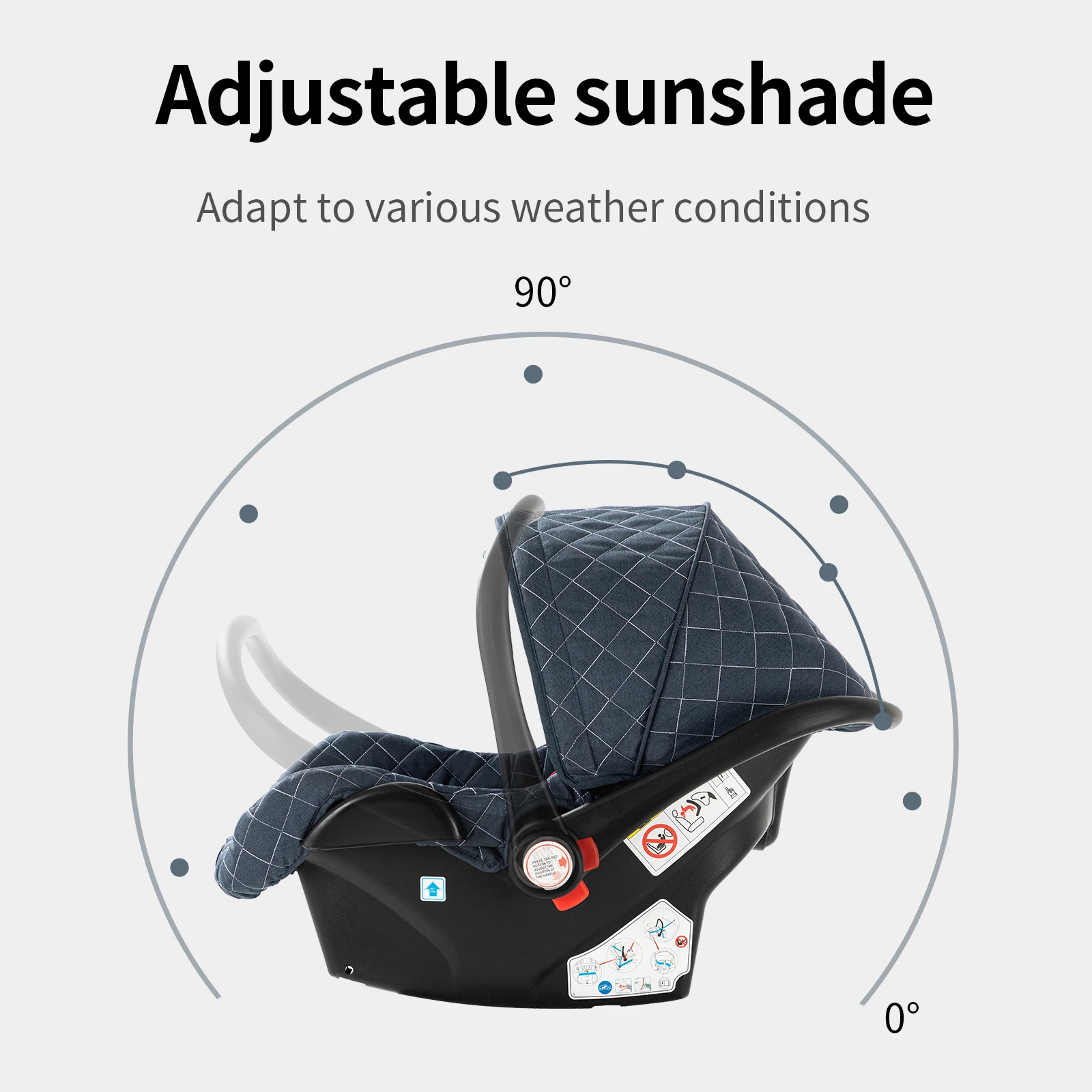 Premium High View Reversible Baby Stroller 3 in 1 Combo - Bidirectional Infant Pushchair, Stepless Reclining Sitting & Lying Bassinet, One-Hand Foldable Travel System Carriage with 6 Gifts & 5-Point Harness for 0-4 Years