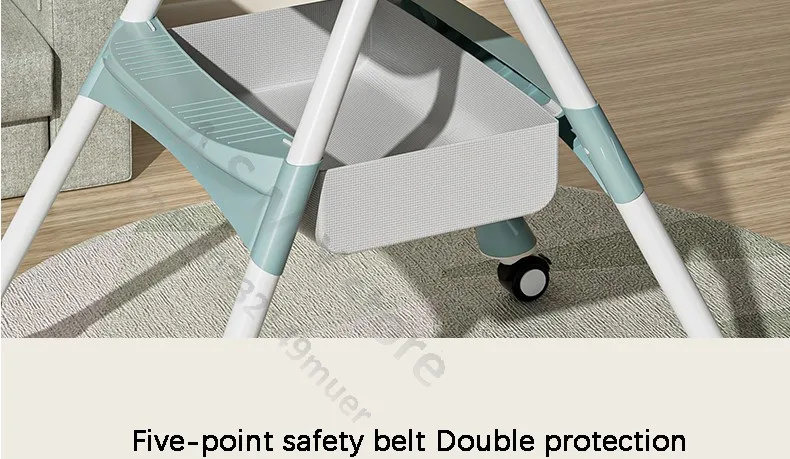 Foldable Reclining Baby Dining Table Set Multifunctional Adjustable Height Children's Seat with Dinner Chairs for Kids