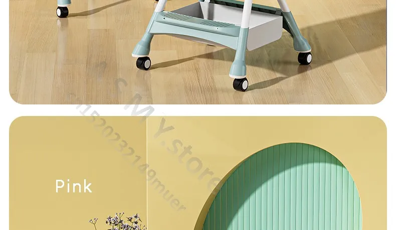 Foldable Reclining Baby Dining Table Set Multifunctional Adjustable Height Children's Seat with Dinner Chairs for Kids