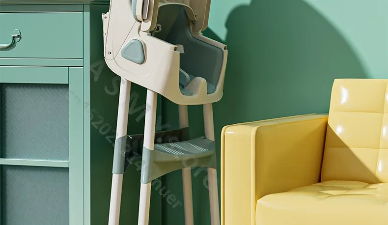 Foldable Reclining Baby Dining Table Set Multifunctional Adjustable Height Children's Seat with Dinner Chairs for Kids