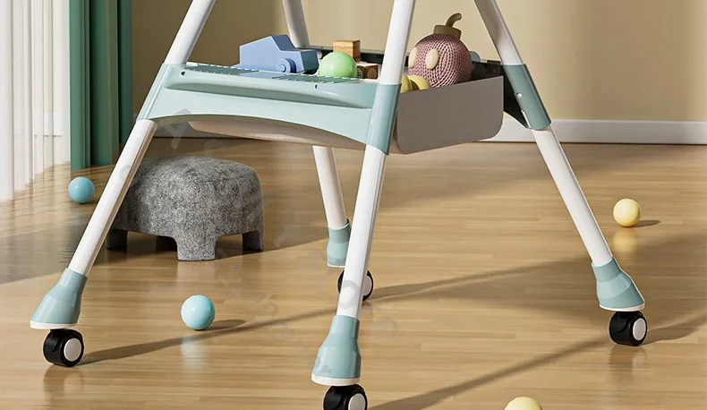 Foldable Reclining Baby Dining Table Set Multifunctional Adjustable Height Children's Seat with Dinner Chairs for Kids