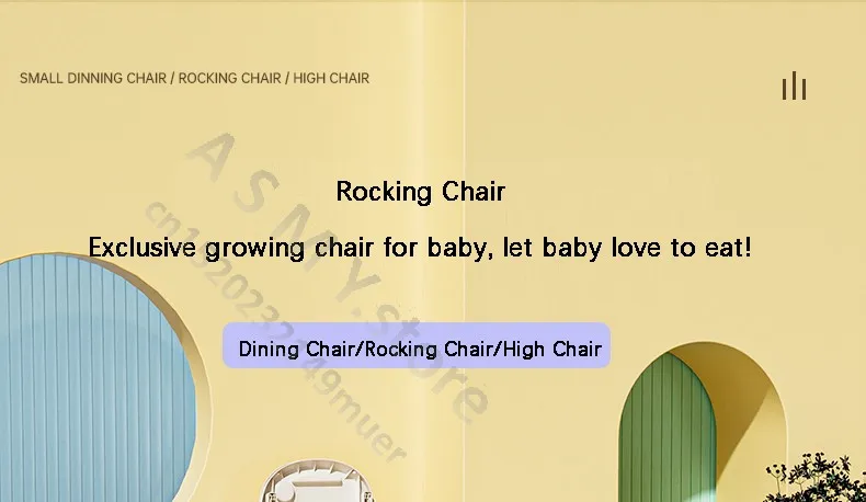 Foldable Reclining Baby Dining Table Set Multifunctional Adjustable Height Children's Seat with Dinner Chairs for Kids