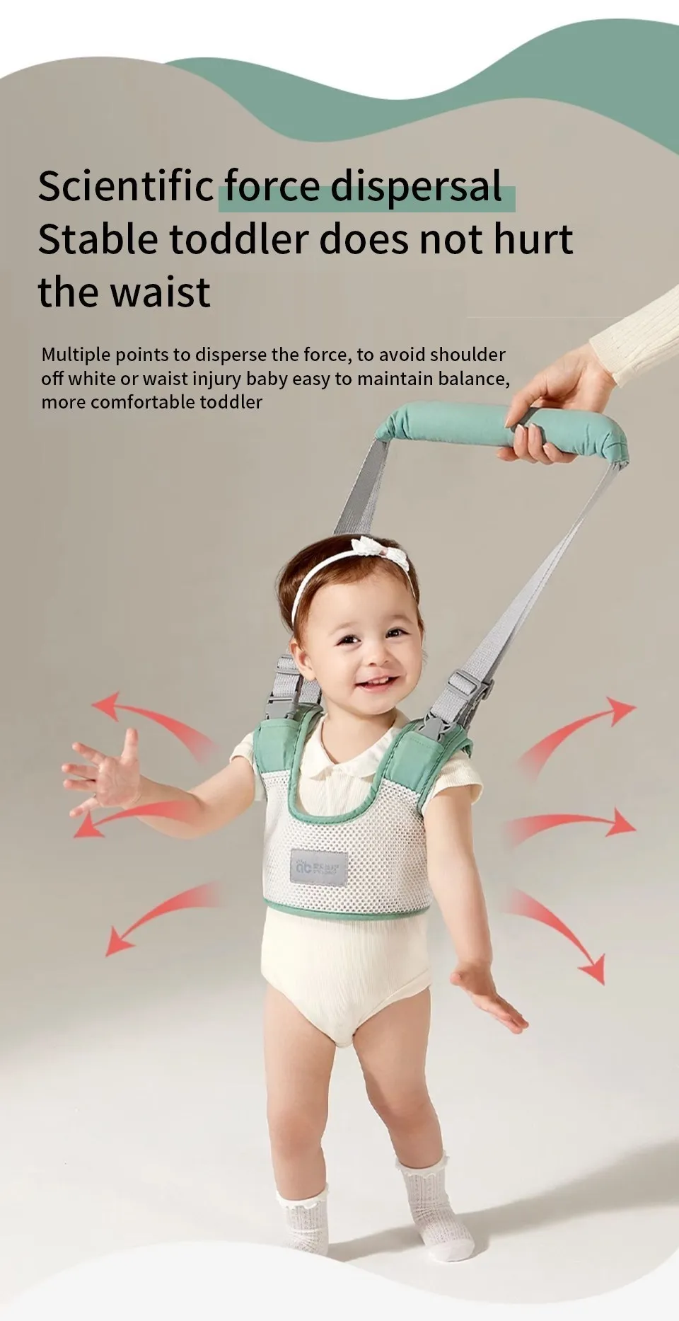 AIBEDILA Baby Tow Rope Harness Sling Boy Girsls Learning Walking Harness Care Infant Aid Walking Assistant Belt