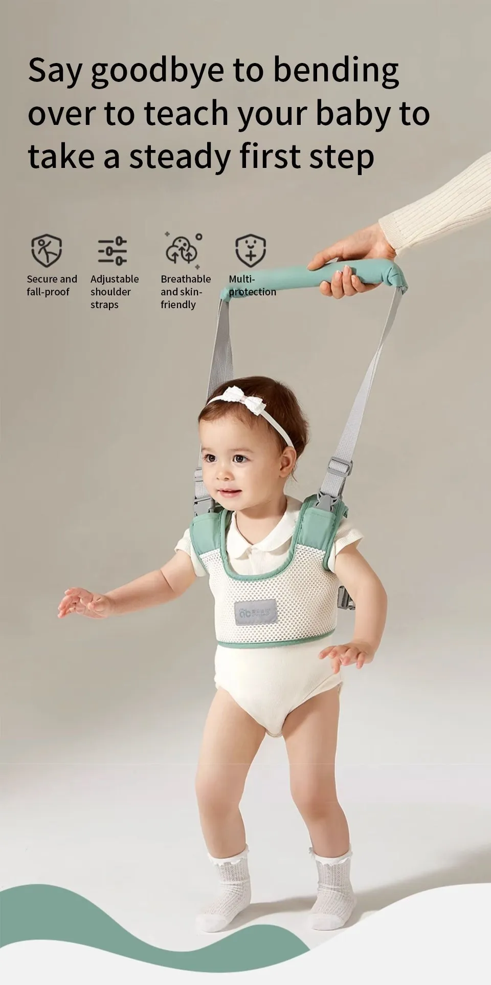 AIBEDILA Baby Tow Rope Harness Sling Boy Girsls Learning Walking Harness Care Infant Aid Walking Assistant Belt