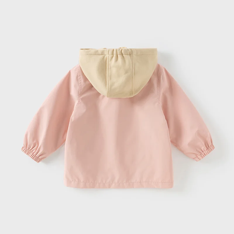 Dave Bella Children's Autumn Apring Hooded Jacket Boys Girls Casual Waterproof Outdoor Coat Kids Outwear Jacket Top DB1250972
