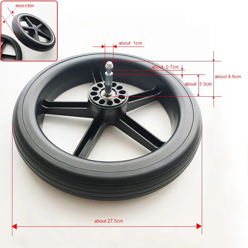 Stroller Wheel For Cybex Balios S Lux Front Or Rear One Direct Replace Back One With Frame Axle Tire DIY Baby Buggy Accessories