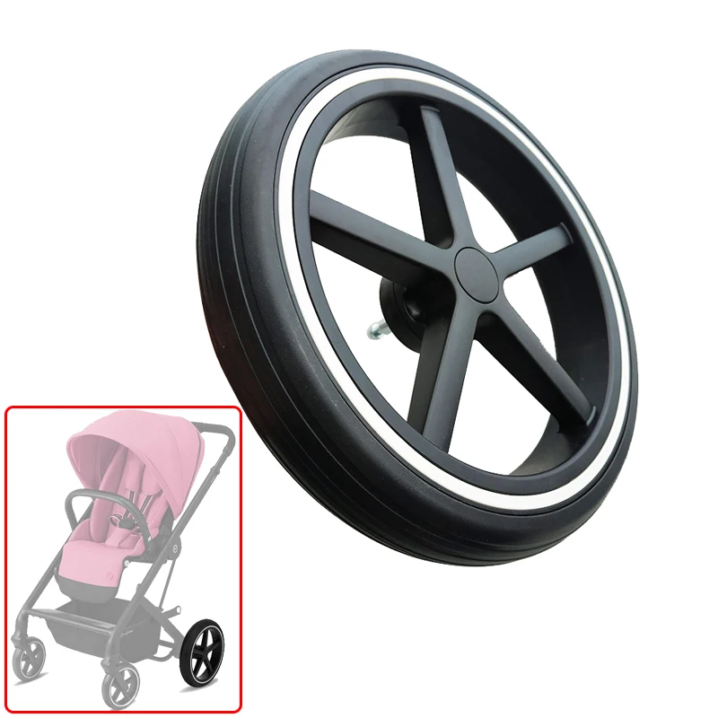 Stroller Wheel For Cybex Balios S Lux Front Or Rear One Direct Replace Back One With Frame Axle Tire DIY Baby Buggy Accessories