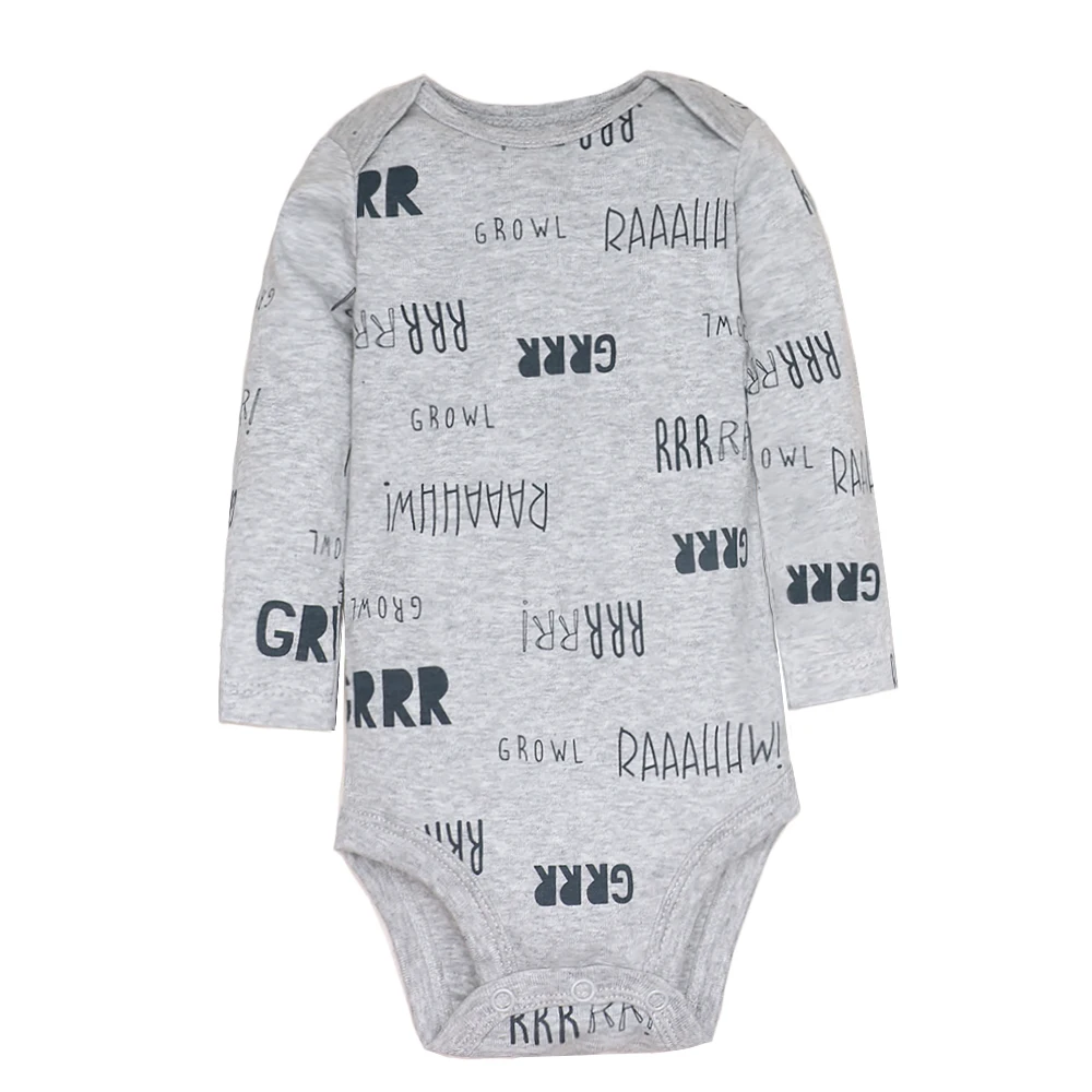5PCS/Lot 100% Cotton Newborn Baby Rompers Infant Body Long Sleeve Baby Jumpsuit Cartoon Ropa Bebe Baby Boy Girl Clothes 6-24 M