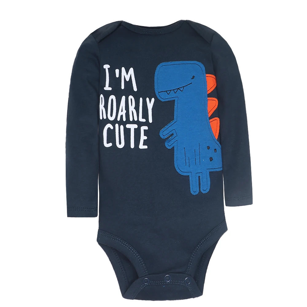 5PCS/Lot 100% Cotton Newborn Baby Rompers Infant Body Long Sleeve Baby Jumpsuit Cartoon Ropa Bebe Baby Boy Girl Clothes 6-24 M