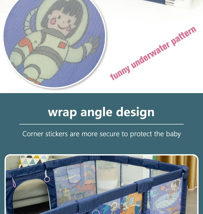 IMBABY Baby Playground Large Baby Playpen Machine Washable Baby Activity Fence Ball Pool Games Playpen for Child Safety Barries