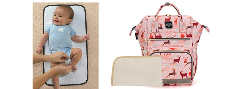 Original LEQUEEN Mommy Baby Diaper Bag Backpack For Stroller Large Capacity Waterproof Multi-pocket Animal Prints Baby Nappy Bag