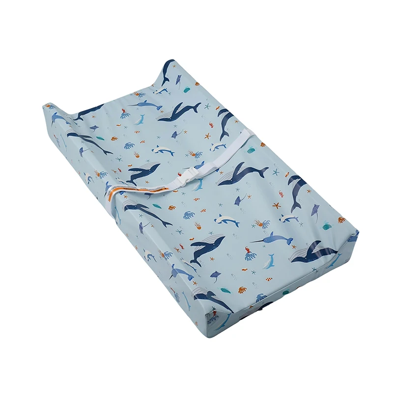 Portable Baby Diaper Changing Pad with Safety Strap Newborn Babies Items Wipeable Changing Mat for Dresser and Changing Tables