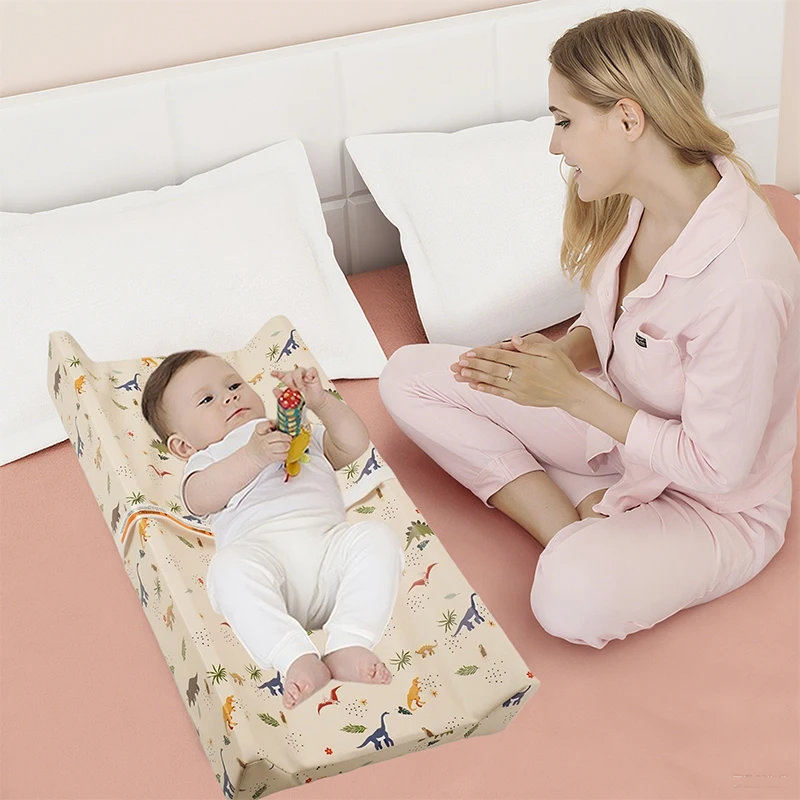 Portable Baby Diaper Changing Pad with Safety Strap Newborn Babies Items Wipeable Changing Mat for Dresser and Changing Tables
