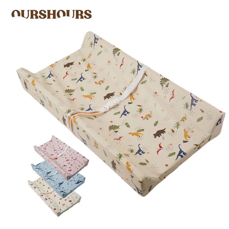 Portable Baby Diaper Changing Pad with Safety Strap Newborn Babies Items Wipeable Changing Mat for Dresser and Changing Tables