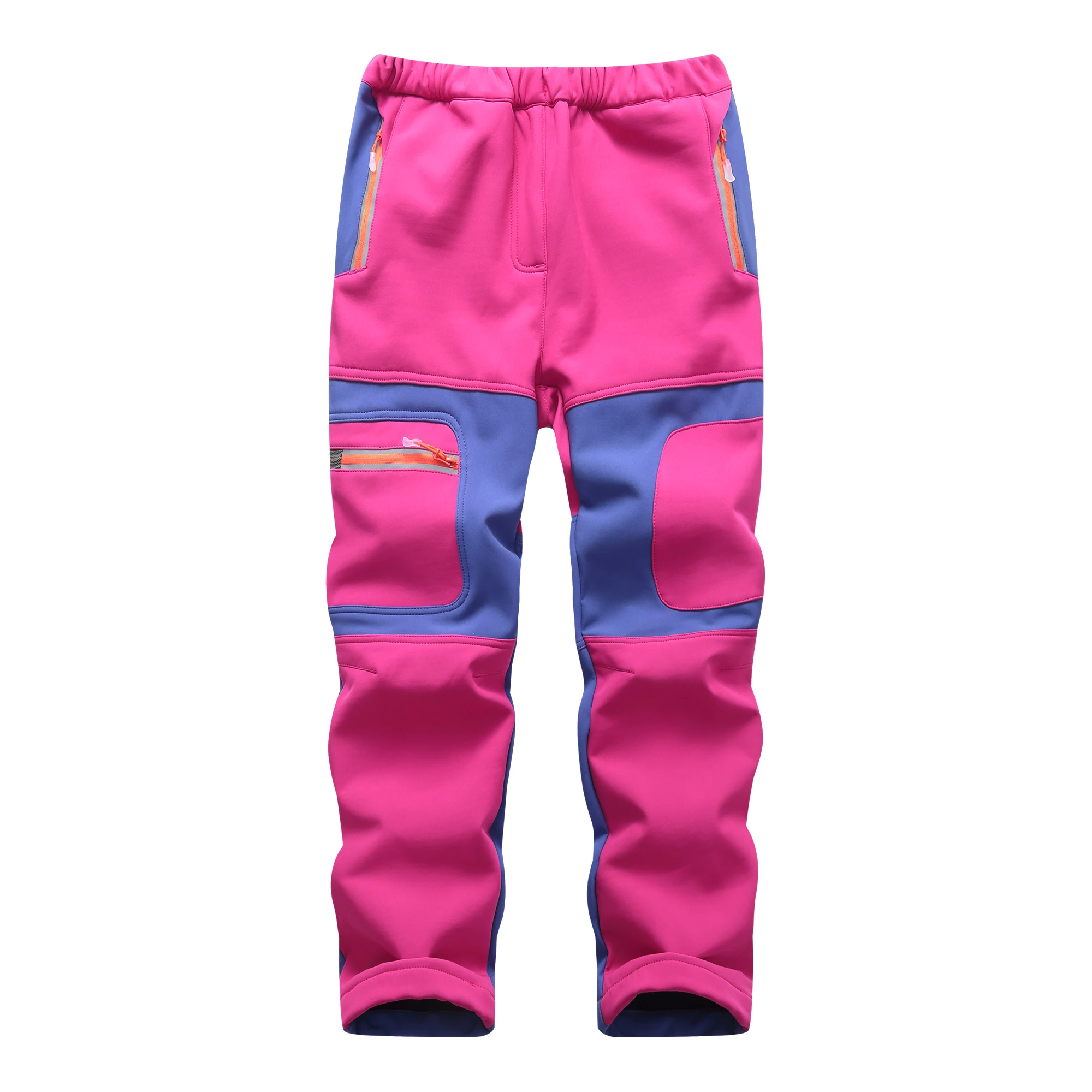 2026 Fashion Brand Waterproof Boy Girl kids Pants Warm Trousers Sporty Climbing leggings Children Patchwork Soft Shell Outfits