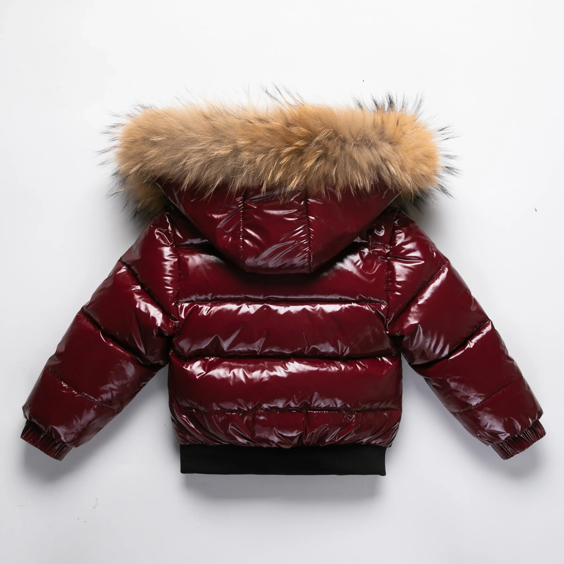 2-10Y Children's Genuine Down Jacket Kids Large Fur Collar Thickened Boys Girls Warm Jacket Waterproof Teenagers Winter Coat