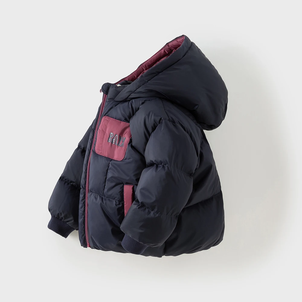 Dave Bella Children's Down Jacket Winter New Collection Girls Boys Long Sleeve Hooded Top Kids' Warm Fashion Coat DB4253608