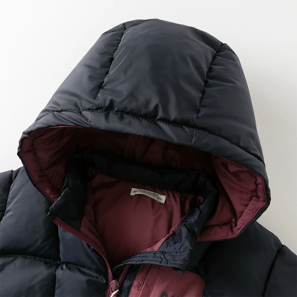 Dave Bella Children's Down Jacket Winter New Collection Girls Boys Long Sleeve Hooded Top Kids' Warm Fashion Coat DB4253608