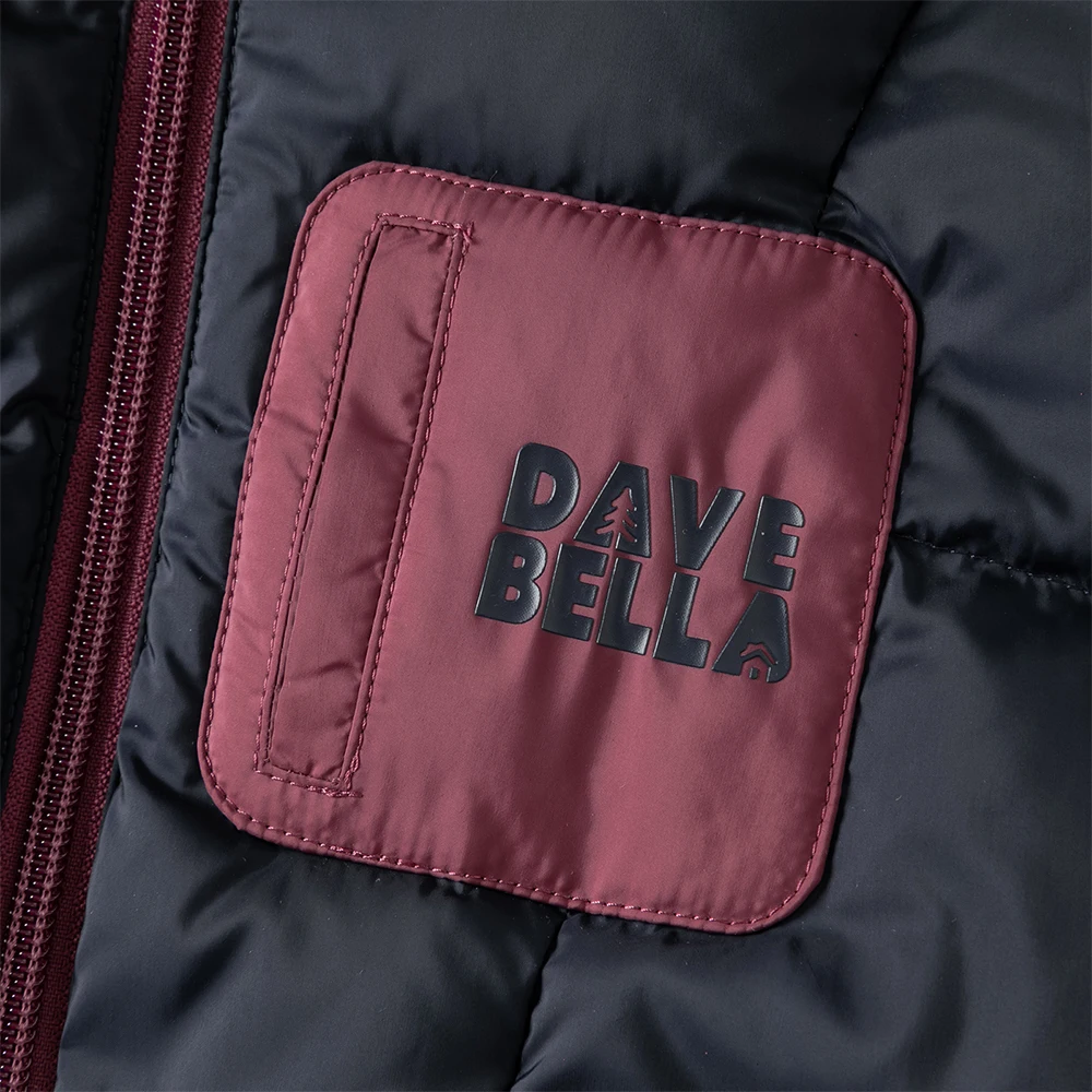 Dave Bella Children's Down Jacket Winter New Collection Girls Boys Long Sleeve Hooded Top Kids' Warm Fashion Coat DB4253608