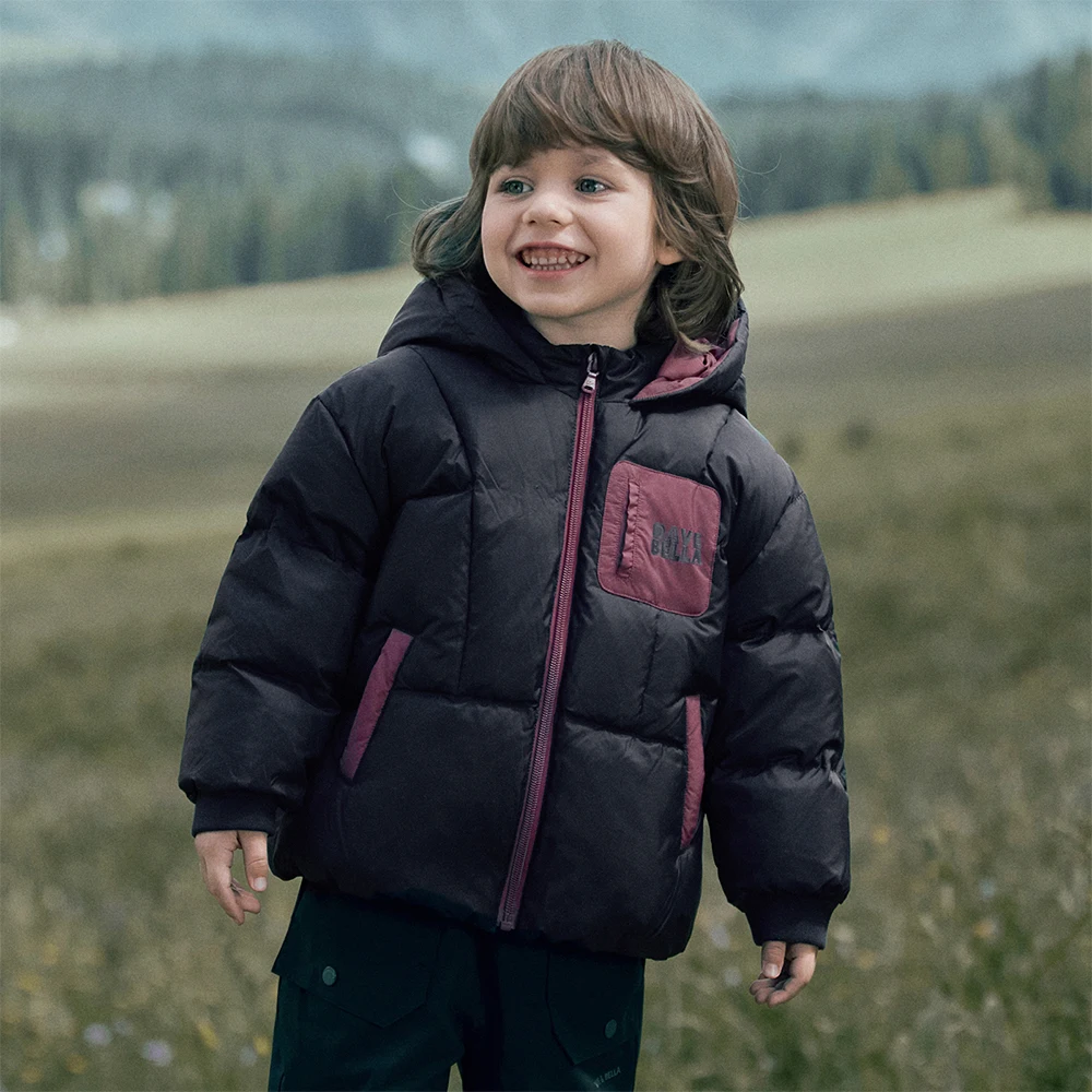 Dave Bella Children's Down Jacket Winter New Collection Girls Boys Long Sleeve Hooded Top Kids' Warm Fashion Coat DB4253608