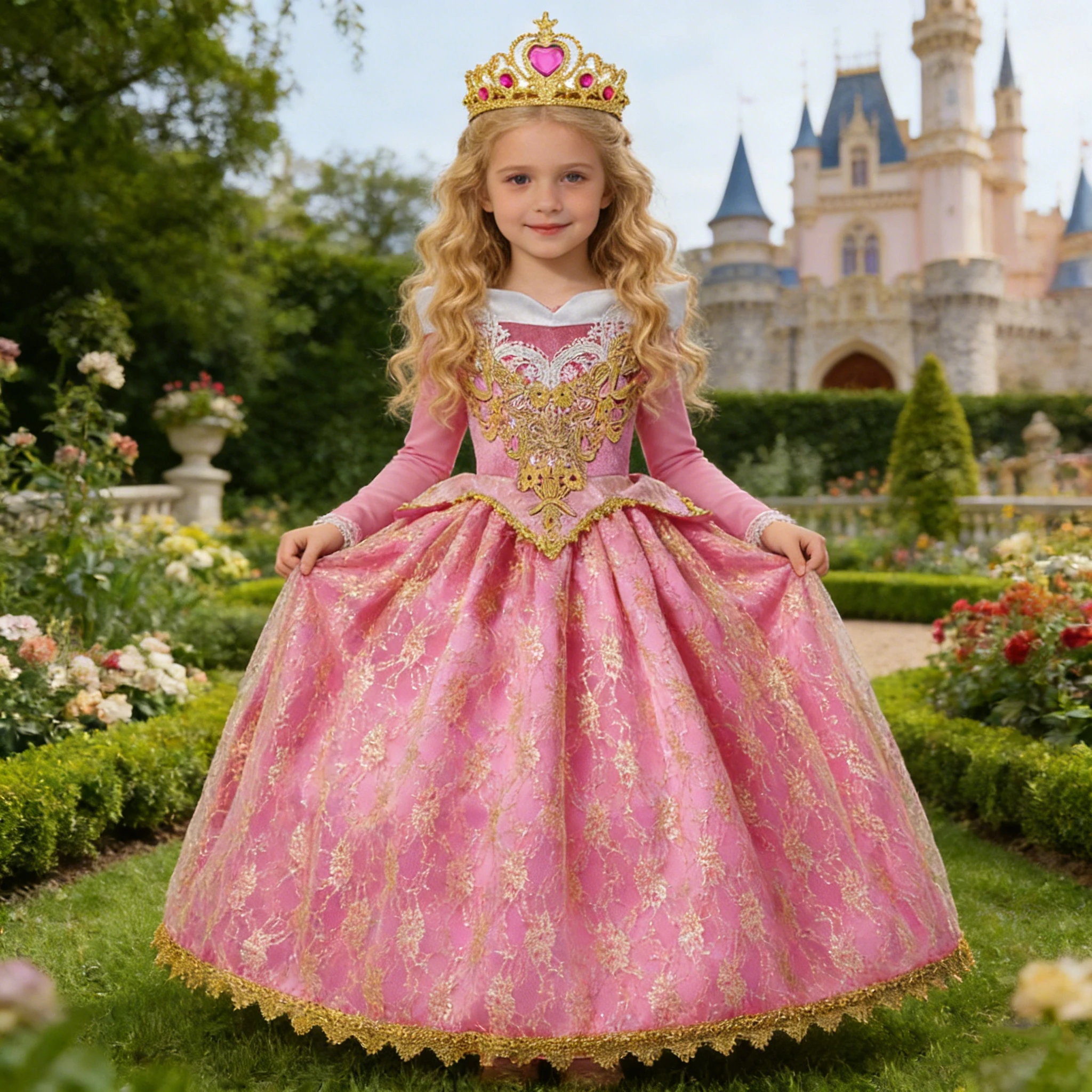 Girls Sleeping Aurora Beauty Princess Halloween Cosplay Dress Off Shoulder Kids Gift Carnival Party Fancy Ball Gown Clothing