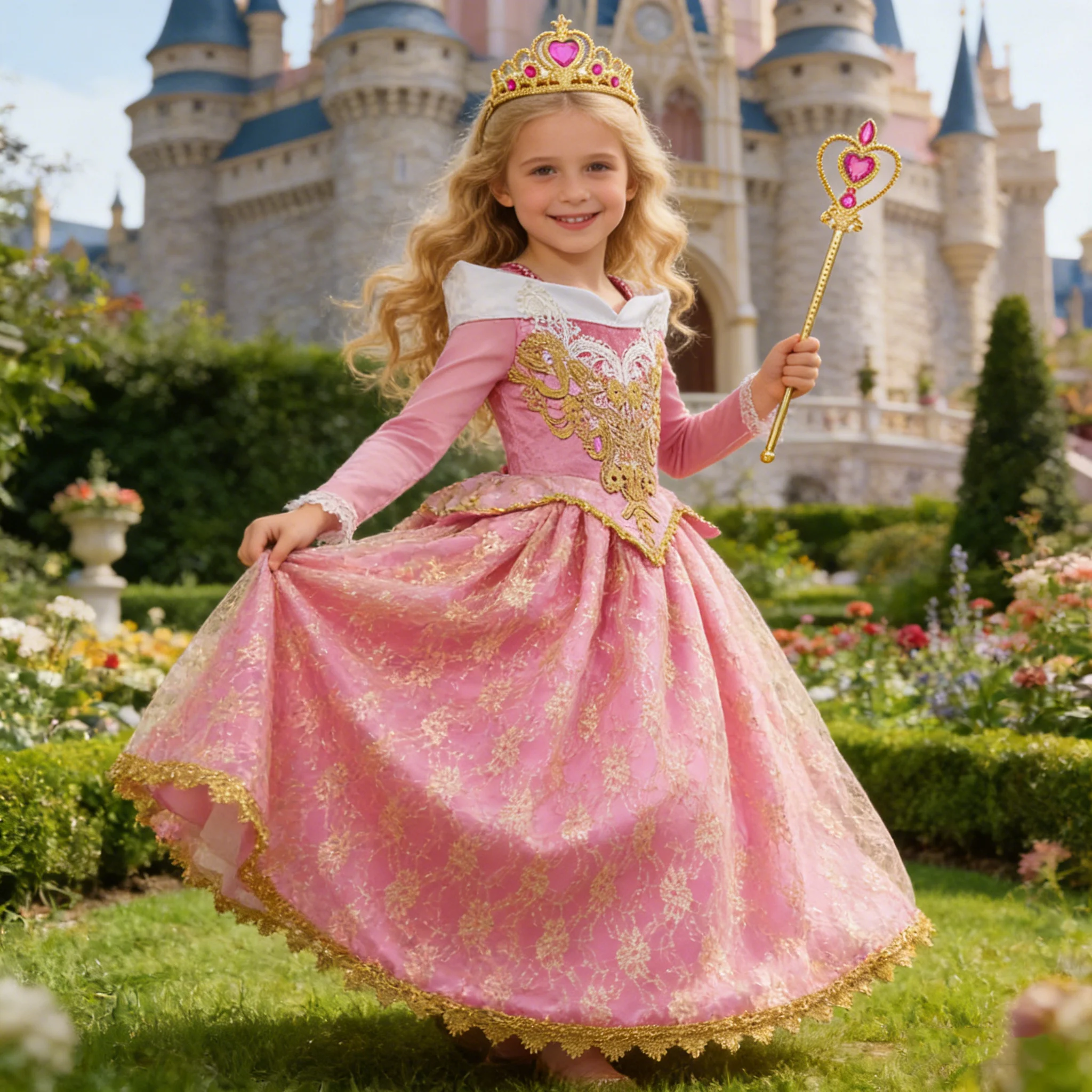 Girls Sleeping Aurora Beauty Princess Halloween Cosplay Dress Off Shoulder Kids Gift Carnival Party Fancy Ball Gown Clothing