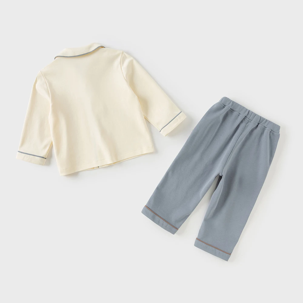 Dave Bella Children Autumn Spring Two-Piece Home Suits Long Sleeve Pants Pajamas Set Casual Boys Girls Clothes Set DB3253182