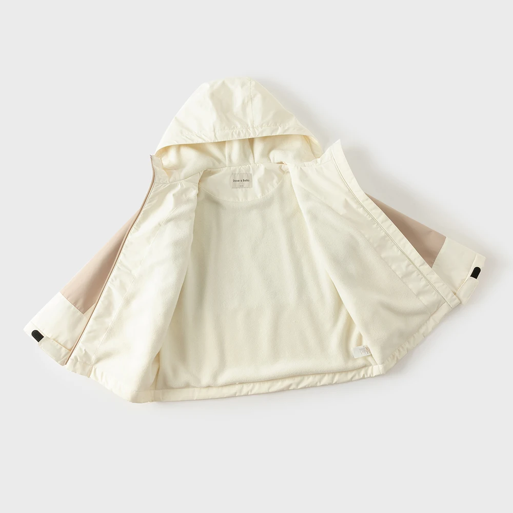 Dave Bella Boys Girls Winter Autumn Windproof Jacket Children Waterproof Hoodie Polar Fleece Outerwear Kids Clothing DK4254289