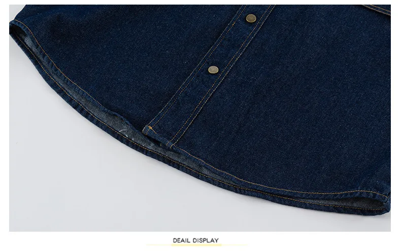 Children Boys Girls Streetwear Hiphop Loose Casual Denim Shirt Jeans Sets Teen Kids Coat Pant Track Suits Stage Clothing Costume