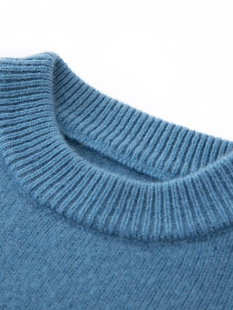 Children's Wool Sweater Pullover Girls Clothes Autumn Winter Boys Thick 100% Merino Wool Knitwear Basic Baby Kids Cashmere Tops