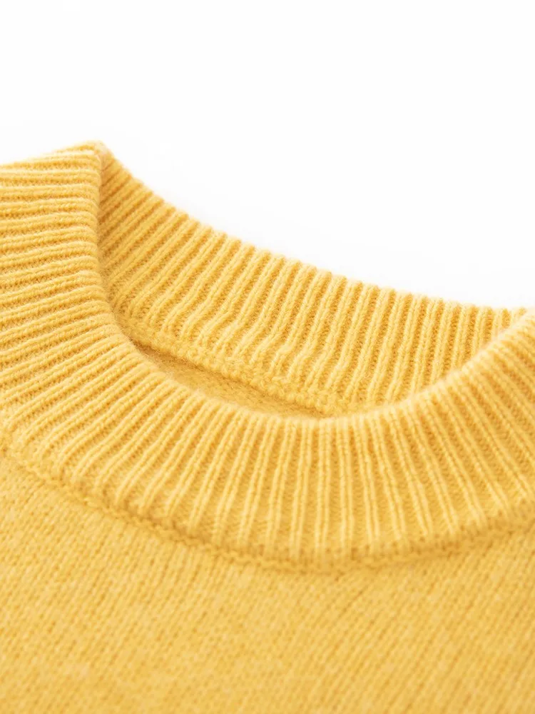 Children's Wool Sweater Pullover Girls Clothes Autumn Winter Boys Thick 100% Merino Wool Knitwear Basic Baby Kids Cashmere Tops