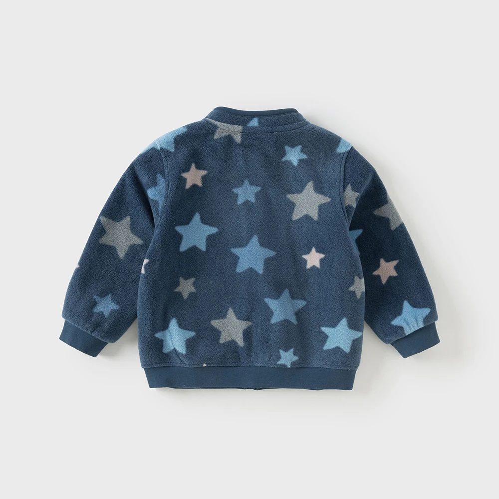 Dave Bella Children's Coat Autumn Spring Boys Girls Polar Fleece Outerwear Long Sleeves Casual Top Outdoor Kids Clothes DB396-GG
