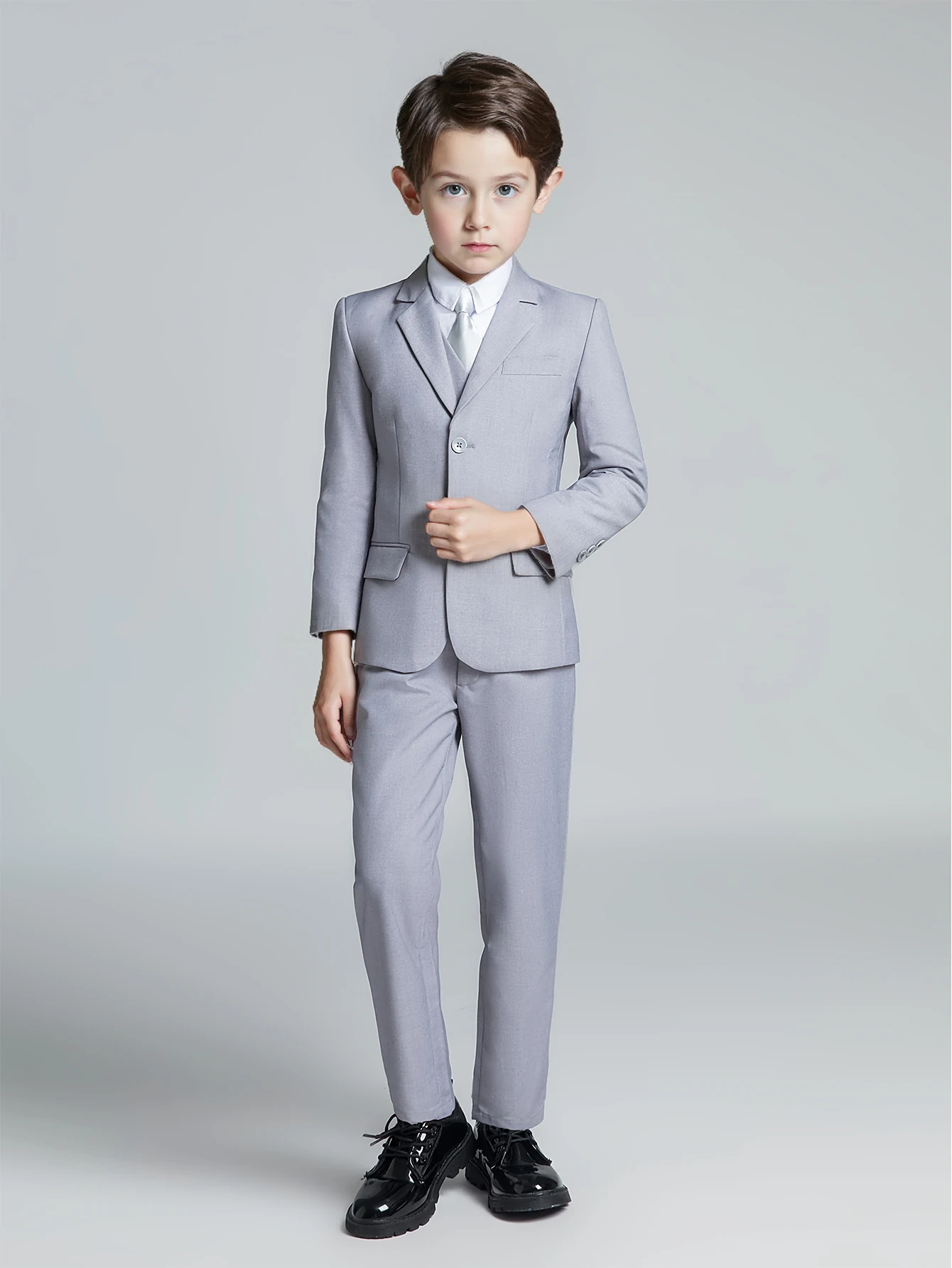 Back-to-school Season Boys Suit 5 Piece Jacket Vest Trousers Shirt Tie random Children's Suits Wedding Performance Formal