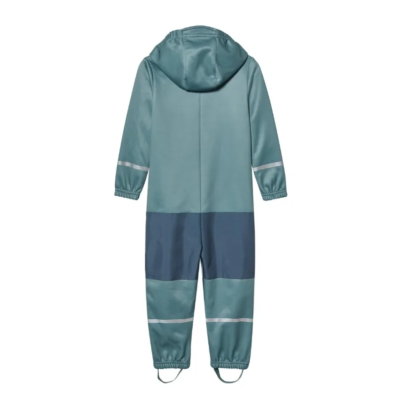 Boys Softshell Onesie Outdoorall-in-One Suit Windproof Waterproof Child's Jumpsuit for Outdoor Activities
