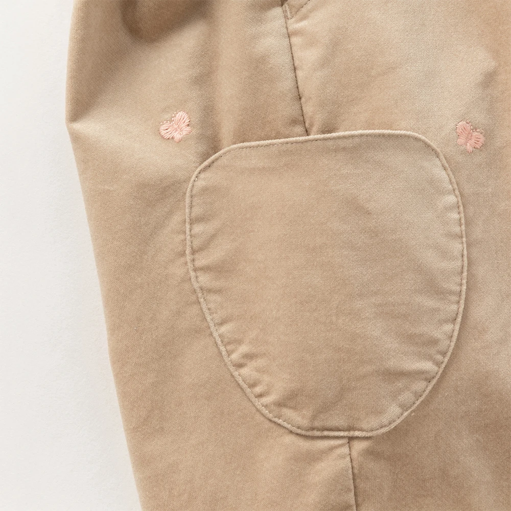 Dave Bella Children Cotton Pants Autumn Winter Girls Thicken Plush Trousers Casual Pants Warmth Outerwear Kids Clothes DB4253934