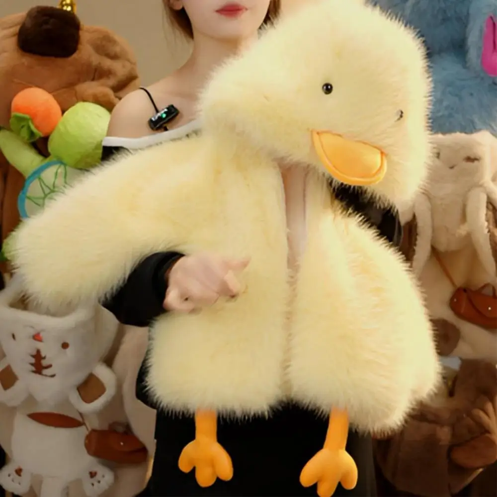 Kids Duck Costume Plush Winter Duck Coats For Kids Role Play Costume Cold Weather Outwear For Role Play Daily Life
