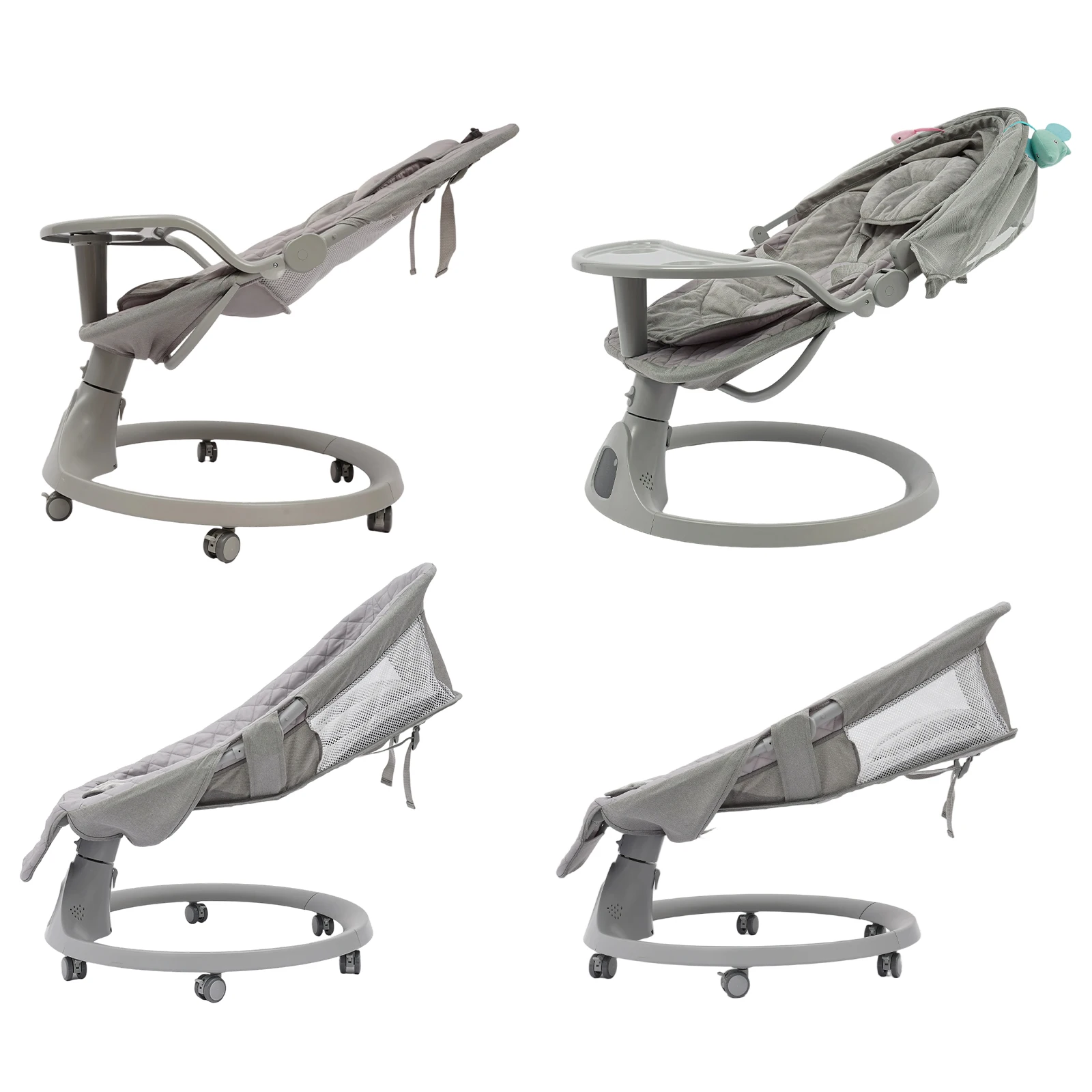Bluetooth Baby Cradle for Toddlers Baby Strollers 20kg Load Bearing Capacity with Remote Control for Children Aged 0-18 Months