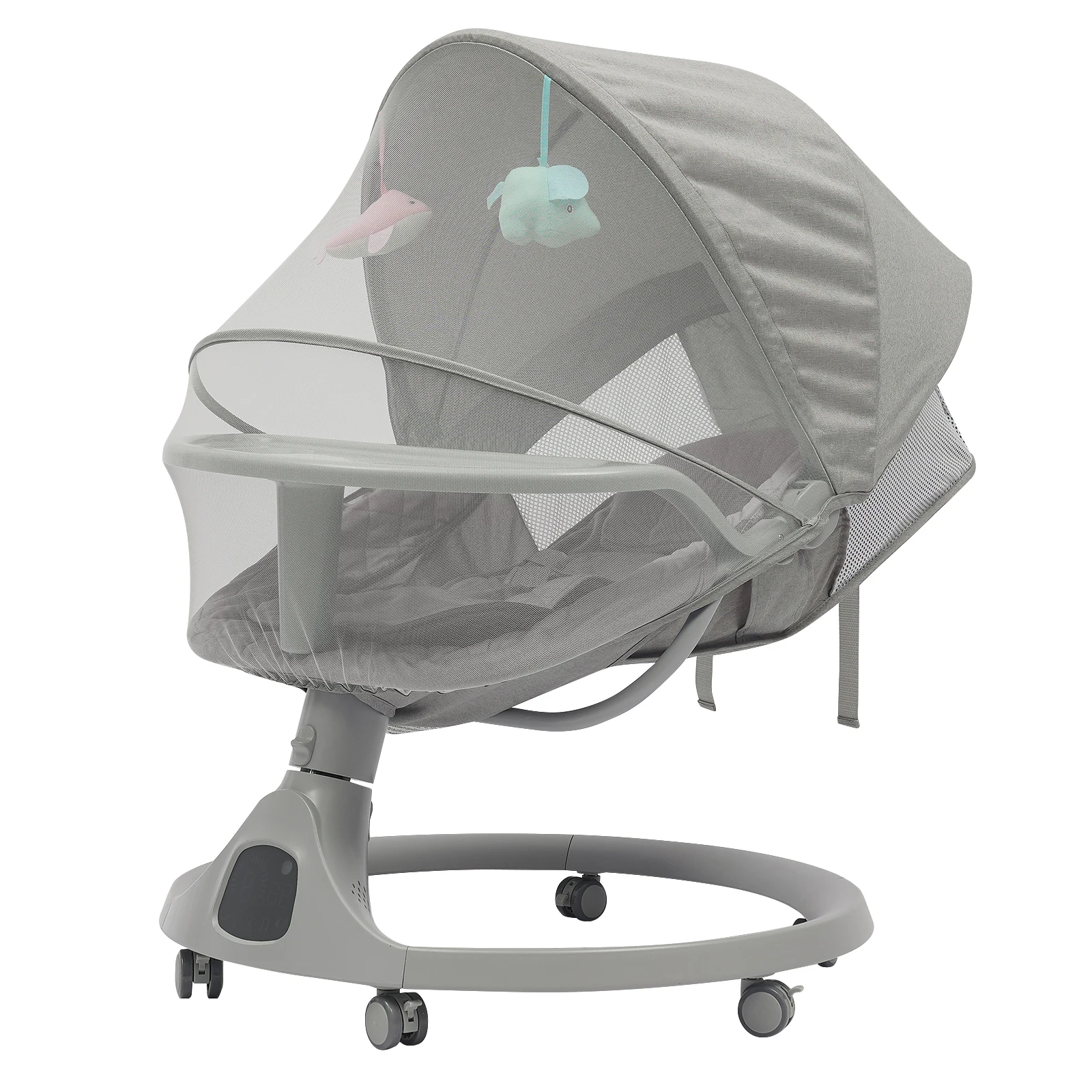Bluetooth Baby Cradle for Toddlers Baby Strollers 20kg Load Bearing Capacity with Remote Control for Children Aged 0-18 Months