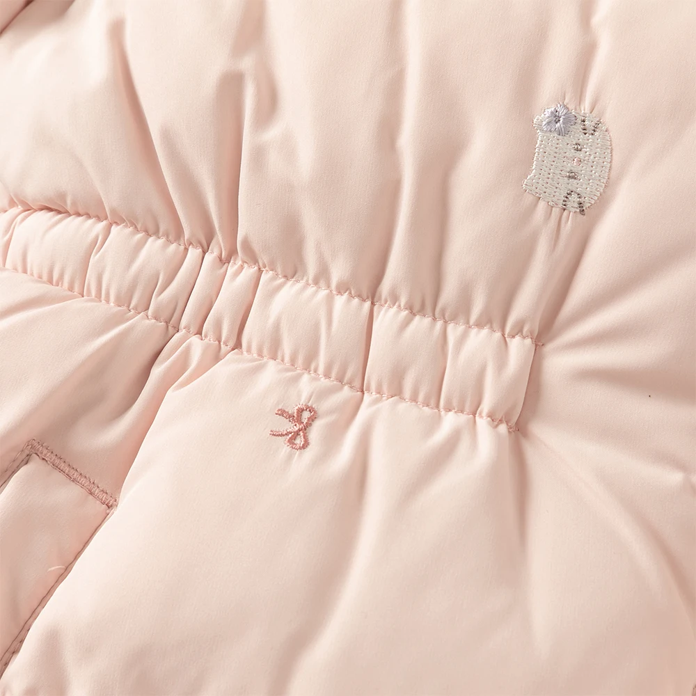Dave Bella Girls Coat Autumn Winter Baby Velvet Hooded Fashion Overcoat Kids Thick Jacket Waterproof Children Clothing DB4254112