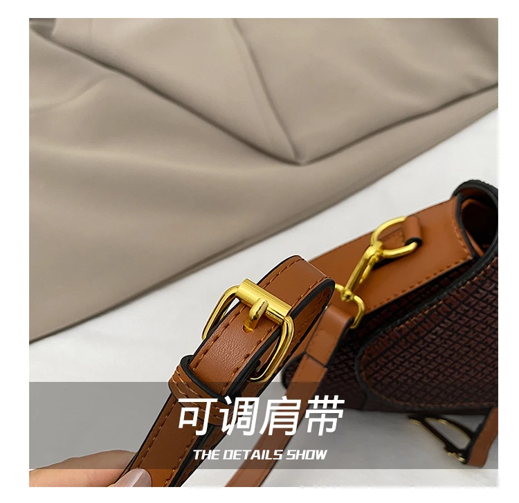 Luxury High End Leather Diaper Bag with Multiple Pockets and Adjustable Strap for Modern Moms Daily Outdoor and Travel Use