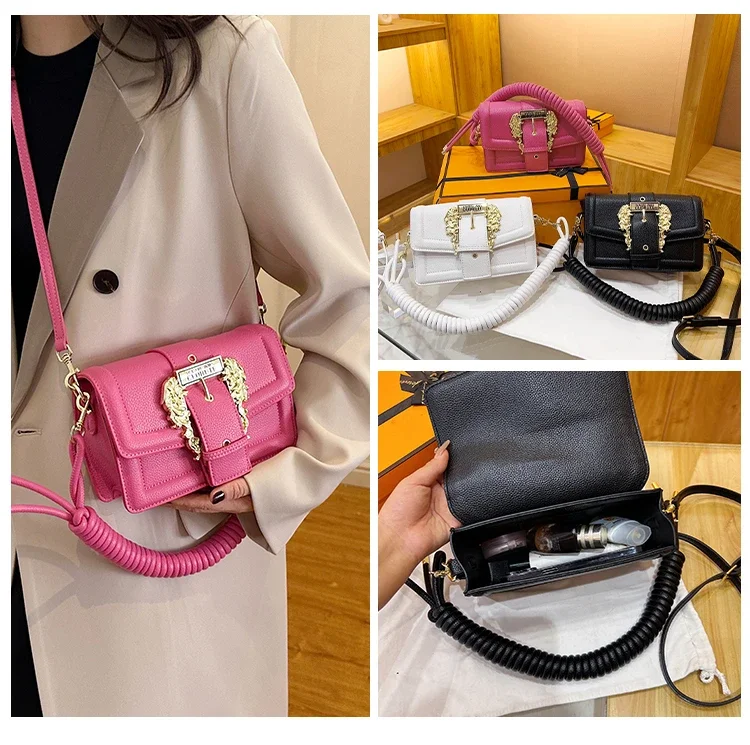 Designer Elegant Large Capacity Crossbody Diaper Bag: Luxury Women's Handbag With Vintage Leather Look And Unique Tote Style
